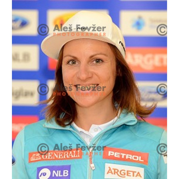 Vanja Brodnik at Slovenia Winter teams presentation in Nordic Centre Planica on October 18, 2016