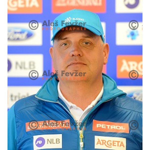 Denis Steharnik at Slovenia Winter teams presentation in Nordic Centre Planica on October 18, 2016