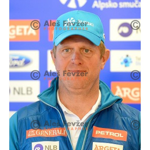 Klemen Bergant at Slovenia Winter teams presentation in Nordic Centre Planica on October 18, 2016