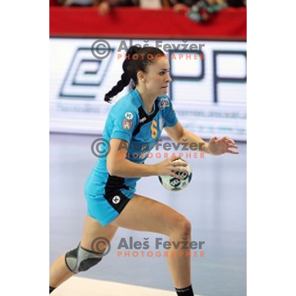 Valentina Blazevic of Krim Mercator in action during EHF Women\'s Champions league handball match between RK Krim Mercator and Larvik in Kodeljevo Hall, Ljubljana, Slovenia on October 22, 2016