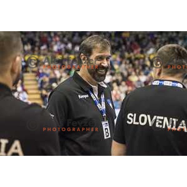 Slovenia’s head coach Veselin Vujovic before Euro 2018 handball qualification match between Slovenia and Switzerland in Red hall, Velenje, November 2nd, 2016