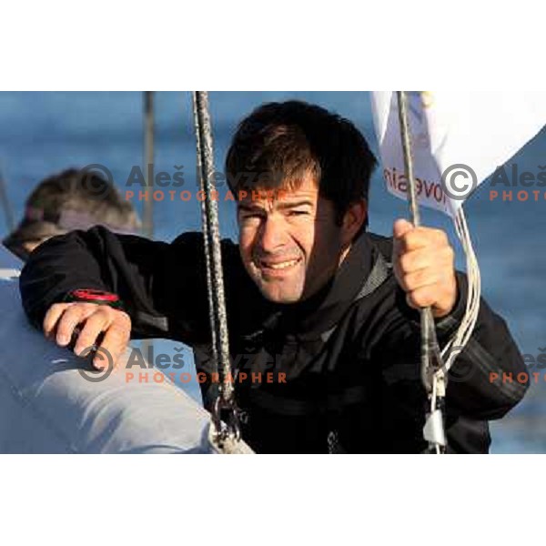 Tomaz Copi at Sailing regatta Barcolana, Trieste, Italy 14.10.2007. Photo by Ales Fevzer 