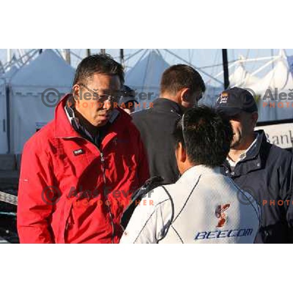 Mr. Mita of team Beecom at Sailing regatta Barcolana, Trieste, Italy 14.10.2007. Photo by Ales Fevzer 