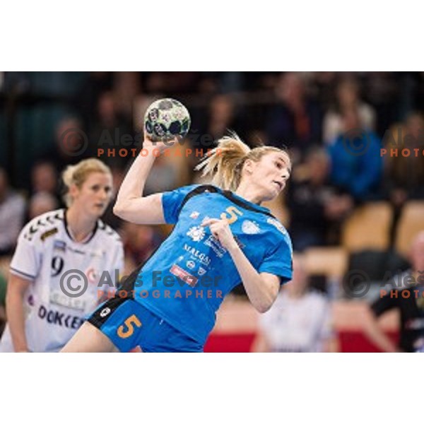 Aneta Benko in action during football match Krim Merkator - Esbjerg, EHF Womens Champions league 2016/17,Kodeljevo, Ljubljana, Slovenia, November 12. 2016