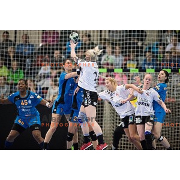 Vesna Milovanovic Litre in action during football match Krim Merkator - Esbjerg, EHF Womens Champions league 2016/17,Kodeljevo, Ljubljana, Slovenia, November 12. 2016