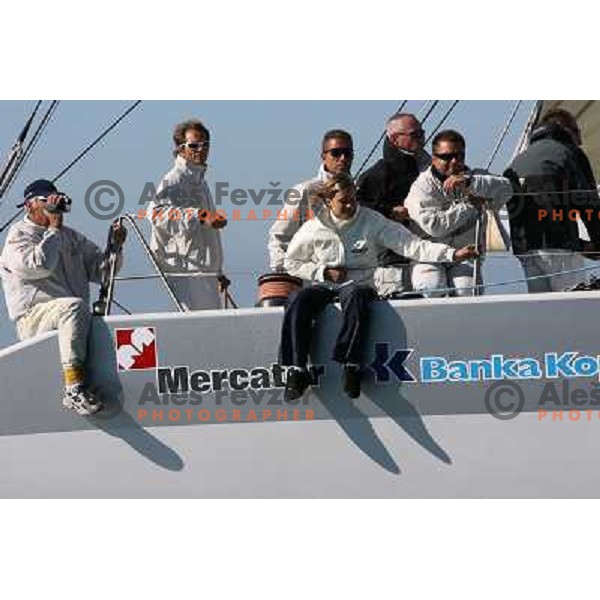 Maxi Jena crew at Sailing regatta Barcolana, Trieste, Italy 14.10.2007. Photo by Ales Fevzer 