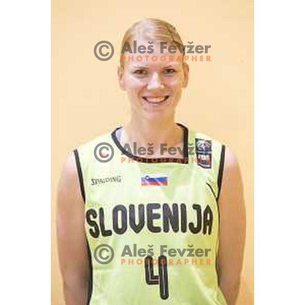 Portrait of Ziva Zdolsek during the women’s national basketball team practice in gymnasium Centre, Celje, November 14th, 2016