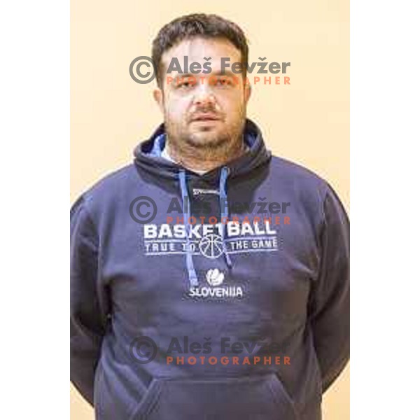 Portrait of head coach Damir Grgic during the women’s national basketball team practice in gymnasium Centre, Celje, November 14th, 2016