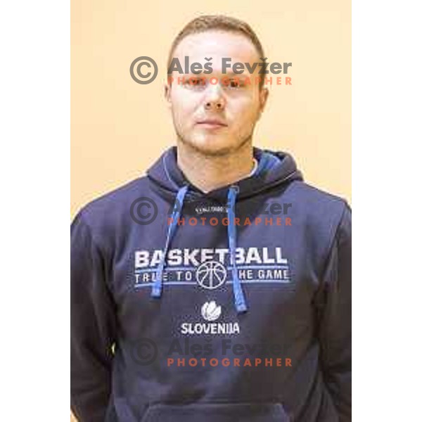 Portrait of assistaint coach Jure Krajnc during the women’s national basketball team practice in gymnasium Centre, Celje, November 14th, 2016