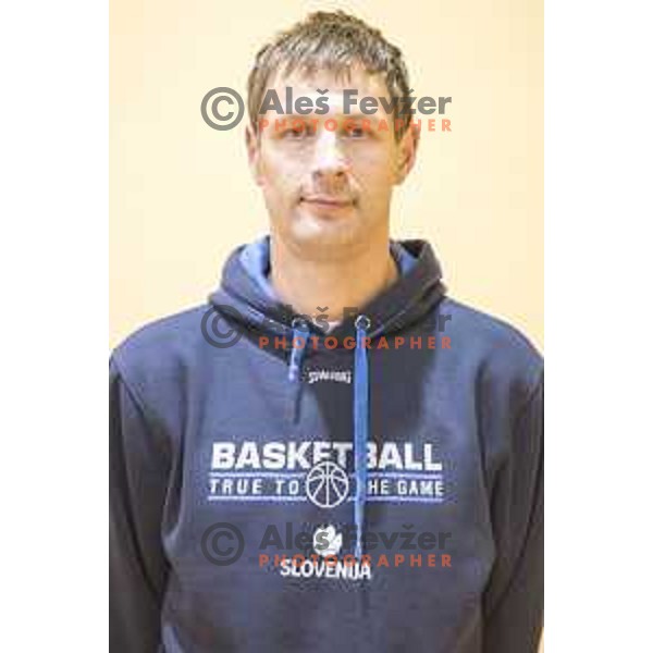 Portrait of assistaint coach Slavko Duscak during the women’s national basketball team practice in gymnasium Centre, Celje, November 14th, 2016
