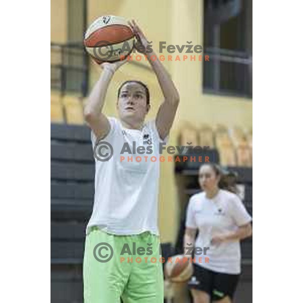 Nika Baric in action during the women’s national basketball team practice in gymnasium Centre, Celje, November 14th, 2016