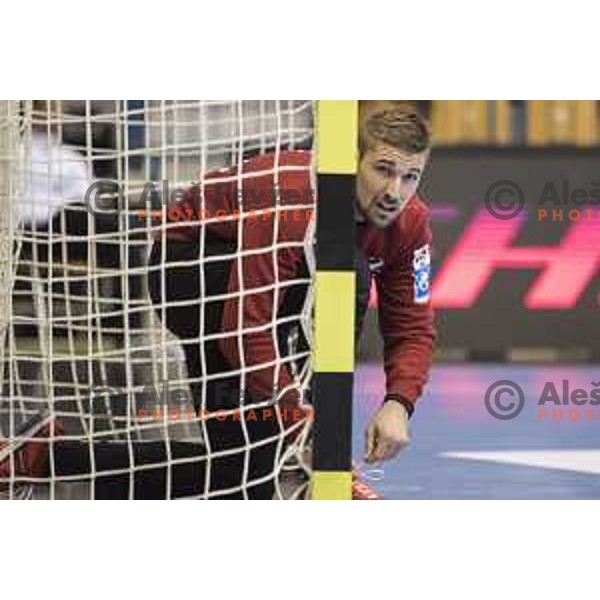 Celje’s goalkeeper Urban Lesjak (1) during 10th round SEHA Gazprom League match between Celje PL and Gorenje Velenje in Zlatorog Hall, Celje on November 15th, 2016