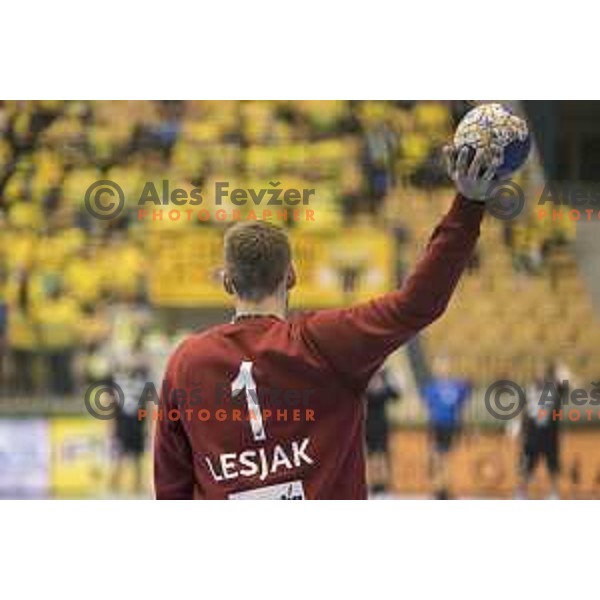 Celje’s goalkeeper Urban Lesjak (1) during 10th round SEHA Gazprom League match between Celje PL and Gorenje Velenje in Zlatorog Hall, Celje on November 15th, 2016