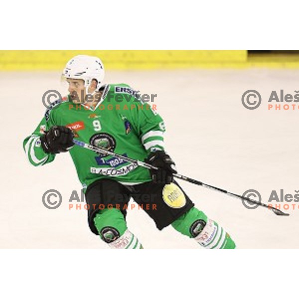 Nik Pem of Olimpija Ljubljana in action during ice-hockey match between Olimpija Ljubljana and Graz in EBEL league 2016/2017 in Tivoli Hall, Ljubljana, Slovenia on November 20, 2016