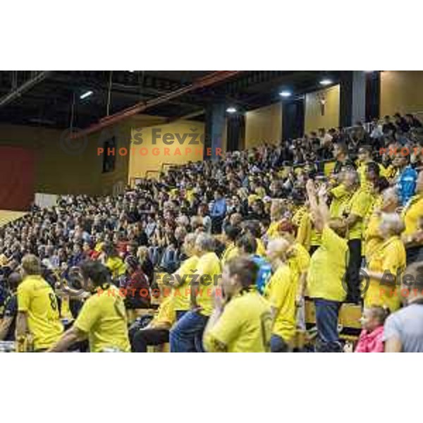 Atmosphere during EHF Cup playoff match between Gorenje Velenje and Fuchse Berlin (Germany) in Red Hall, Celje on November 23th, 2016