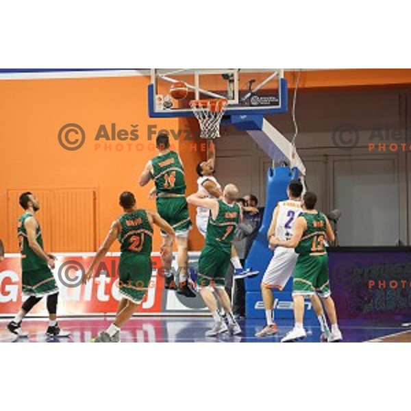 Brandyn Curry of Helios Suns in action during BBL Champions League basketball match between Helios Suns (Slovenia) and Banvit (Turkey) in Domzale Sports Hall, Slovenia on November 23, 2016