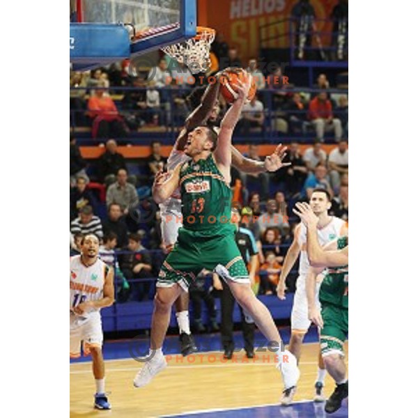 action during BBL Champions League basketball match between Helios Suns (Slovenia) and Banvit (Turkey) in Domzale Sports Hall, Slovenia on November 23, 2016