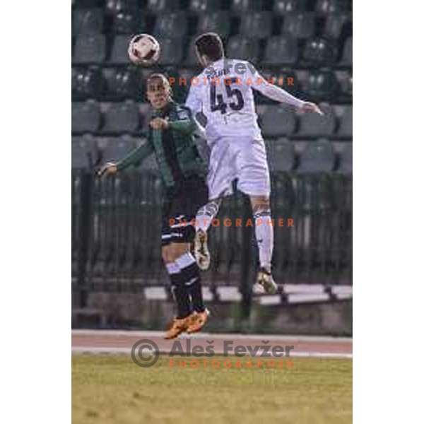 NK Rudar’s Mate Eterovic (32) in action during Prva liga Telekom Slovenije 2016-2017 football match between Rudar and Krsko in Velenje, on November 30th, 2016