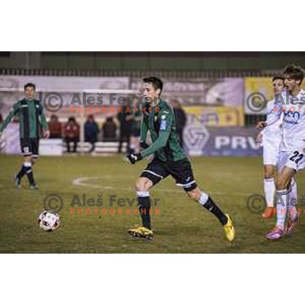 NK Rudar’s Klemen Bolha (19) in action during Prva liga Telekom Slovenije 2016-2017 football match between Rudar and Krsko in Velenje, on November 30th, 2016