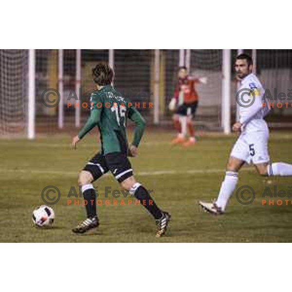 NK Rudar’s Damjan Trifkovic (15) in action during Prva liga Telekom Slovenije 2016-2017 football match between Rudar and Krsko in Velenje, on November 30th, 2016