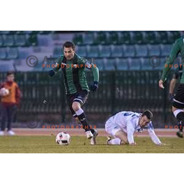 NK Rudar’s Dominik Glavina (14) in action during Prva liga Telekom Slovenije 2016-2017 football match between Rudar and Krsko in Velenje, on November 30th, 2016