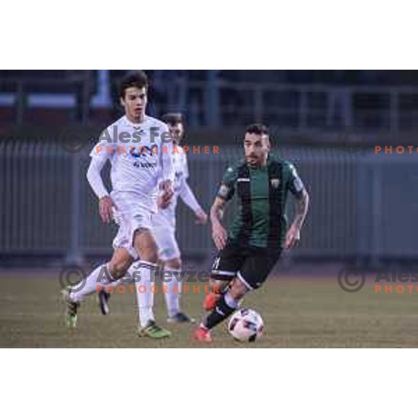 NK Rudar’s Mitja Lotric (11) in action during Prva liga Telekom Slovenije 2016-2017 football match between Rudar and Krsko in Velenje, on November 30th, 2016