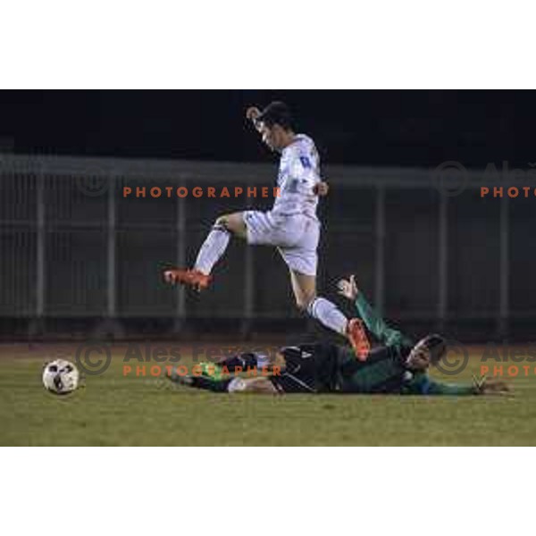 NK Rudar’s David Kasnik (4) in action during Prva liga Telekom Slovenije 2016-2017 football match between Rudar and Krsko in Velenje, on November 30th, 2016