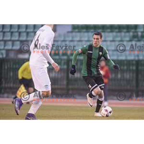 NK Rudar’s Dominik Glavina (14) in action during Prva liga Telekom Slovenije 2016-2017 football match between Rudar and Krsko in Velenje, on November 30th , 2016