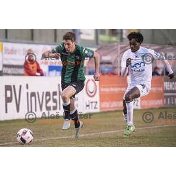 NK Rudar’s Marko Iharos (33) in action during Prva liga Telekom Slovenije 2016-2017 football match between Rudar and Krsko in Velenje, on November 30th , 2016