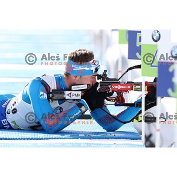 Anton Shipulin (RUS), third placed at Men\'s 10 km Sprint during IBU World Cup 2016/2017 Pokljuka, Slovenia on December 9, 0216