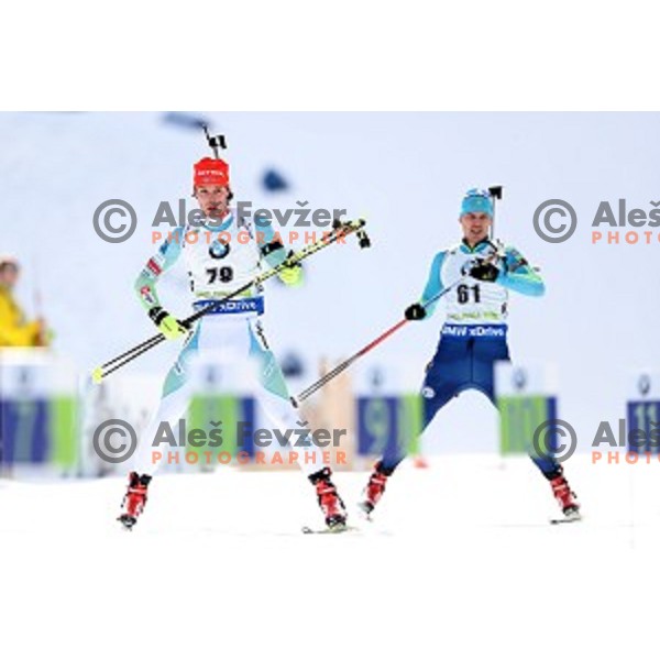 Rok Trsan (SLO) competes at Men\'s 10 km Sprint during IBU World Cup 2016/2017 Pokljuka, Slovenia on December 9, 0216