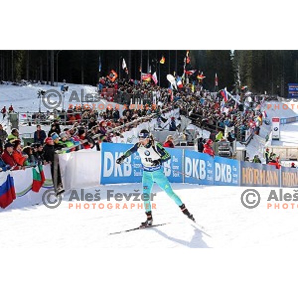 competes at Men\'s 10 km Sprint during IBU World Cup 2016/2017 Pokljuka, Slovenia on December 9, 0216