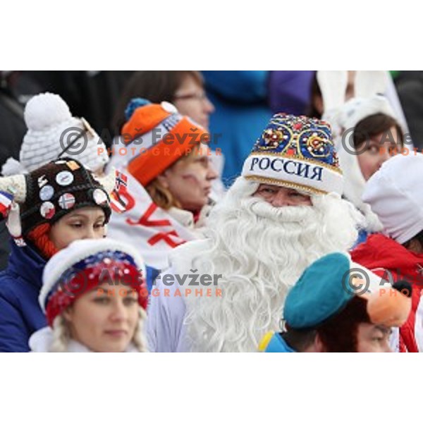 Fans at Women\'s 7,5 km Sprint during IBU World Cup 2016/2017 Pokljuka, Slovenia on December 9, 0216
