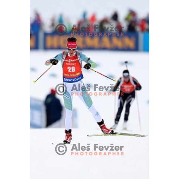 Teja Gregorin (SLO) competes at Women\'s 7,5 km Sprint during IBU World Cup 2016/2017 Pokljuka, Slovenia on December 9, 0216
