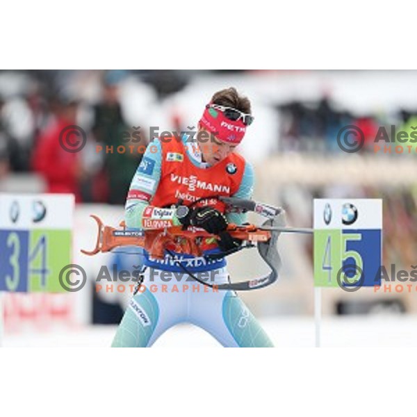 Teja Gregorin (SLO) competes at Women\'s 7,5 km Sprint during IBU World Cup 2016/2017 Pokljuka, Slovenia on December 9, 0216