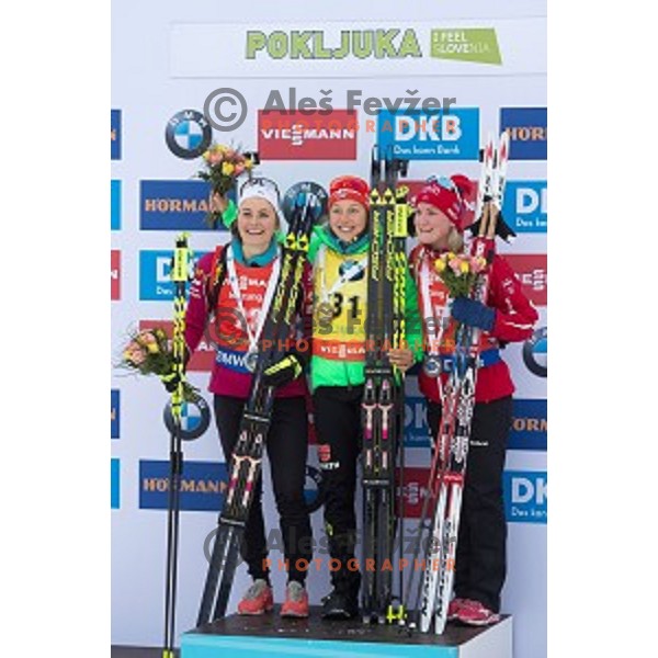 at Women\'s 7,5 km Sprint during IBU World Cup 2016/2017 Pokljuka, Slovenia on December 9, 0216
