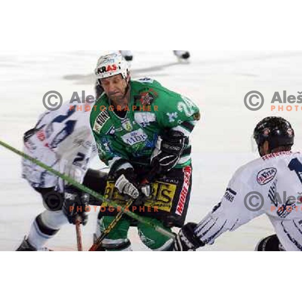 Vnuk at ice hockey match ZM Olimpija- Alba Volan in EBEL League, played in Ljubljana 19.10.2007.Photo by Ales Fevzer 