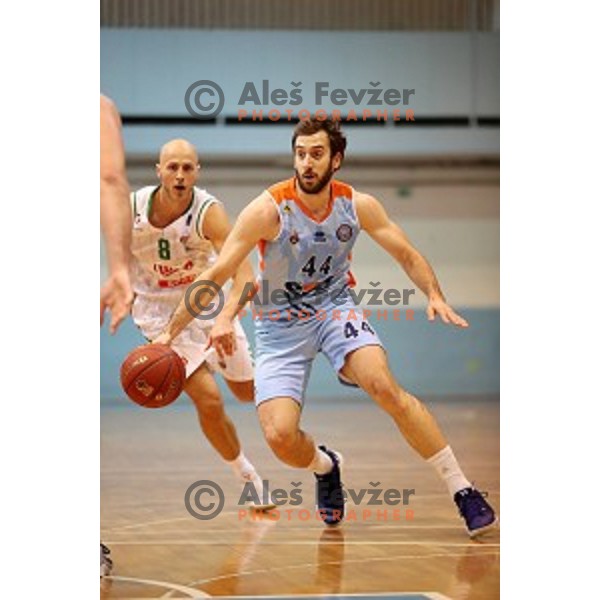 Nikola Gajic during Nova KBM league basketball match between Union Olimpija and Sixt Primorska in Jezica Hall, Ljubljana, Slovenia on December 9, 2016