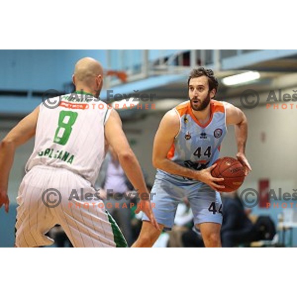 Nikola Gajic during Nova KBM league basketball match between Union Olimpija and Sixt Primorska in Jezica Hall, Ljubljana, Slovenia on December 9, 2016