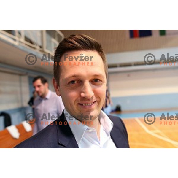 Aleksander Sekulic, head coach of Sixt Primorska during Nova KBM league basketball match between Union Olimpija and Sixt Primorska in Jezica Hall, Ljubljana, Slovenia on December 9, 2016