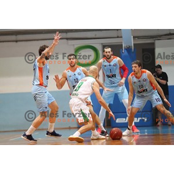 action during Nova KBM league basketball match between Union Olimpija and Sixt Primorska in Jezica Hall, Ljubljana, Slovenia on December 9, 2016