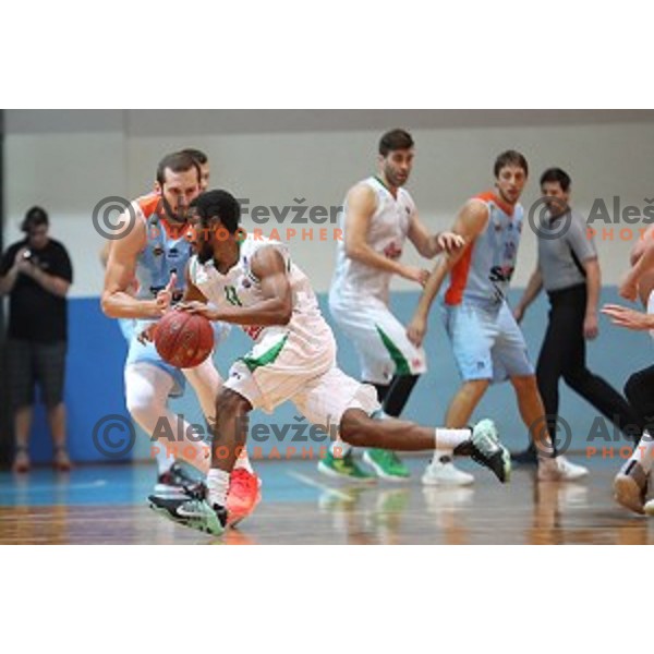 Brandon Jefferson of Union Olimpija during Nova KBM league basketball match between Union Olimpija and Sixt Primorska in Jezica Hall, Ljubljana, Slovenia on December 9, 2016