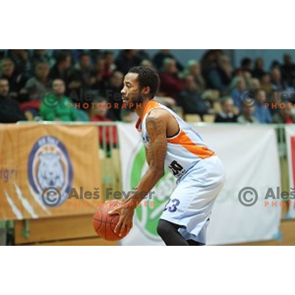 Troy Franklin Jr. in action during Nova KBM league basketball match between Union Olimpija and Sixt Primorska in Jezica Hall, Ljubljana, Slovenia on December 9, 2016