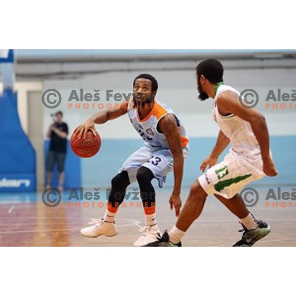 Troy Franklin Jr. in action during Nova KBM league basketball match between Union Olimpija and Sixt Primorska in Jezica Hall, Ljubljana, Slovenia on December 9, 2016