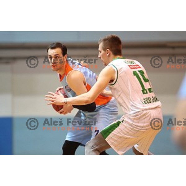 Duda Sanadze of Sixt Primorska during Nova KBM league basketball match between Union Olimpija and Sixt Primorska in Jezica Hall, Ljubljana, Slovenia on December 9, 2016