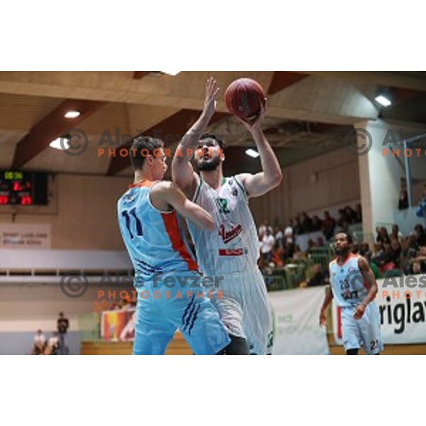 Nikola Jankovic of Union Olimpija during Nova KBM league basketball match between Union Olimpija and Sixt Primorska in Jezica Hall, Ljubljana, Slovenia on December 9, 2016