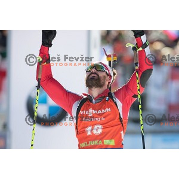 competes at Men\'s 12.5km Pursuit during IBU World Cup 2016/2017 Pokljuka, Slovenia on December 10, 0216