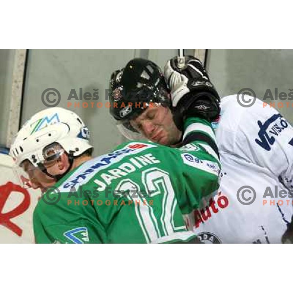 Jardine at ice hockey match ZM Olimpija- Alba Volan in EBEL League, played in Ljubljana 19.10.2007.Photo by Ales Fevzer 