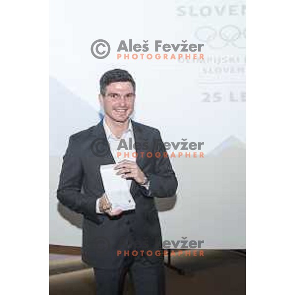 Peter Kauzer at Reception for Slovenian medalists of Rio 2016 Olympic games in Slovenian Olympic Centre in BTC, Ljubljana on December 13, 2016