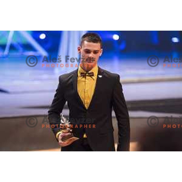Tim Gajser, third placed at Slovenian sportsman of the year 2016 awards during Gala night in Cankar Hall, Ljubljana, Slovenia on December 13, 2016